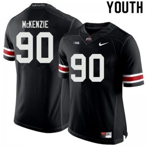 NCAA Ohio State Buckeyes Youth #90 Jaden McKenzie Black Nike Football College Jersey JGN8645BF